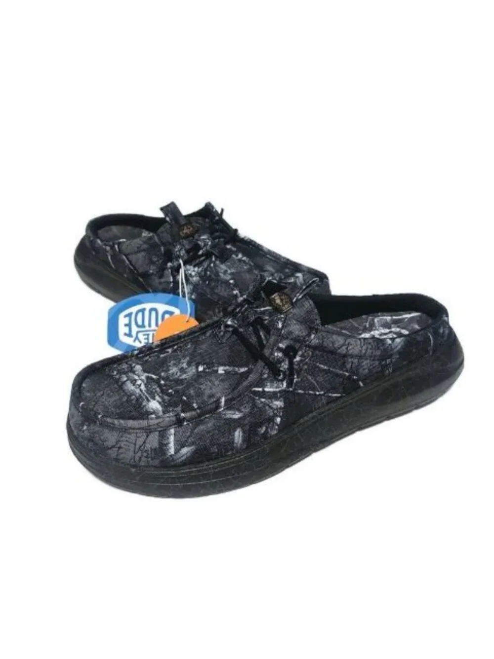Hey Dude Wally Jelly Roll Realtree Edge Camo Mens 11 Black Slip On Loafers NWT